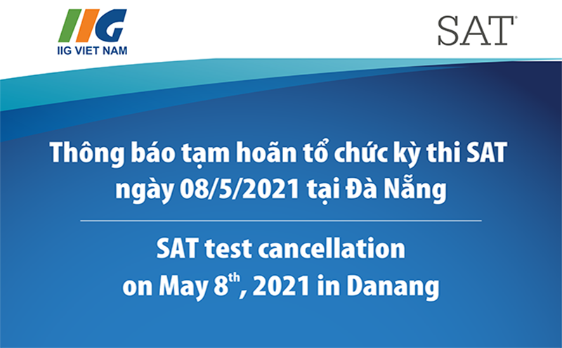 Thông báo tạm hoãn tổ chức kỳ thi SAT